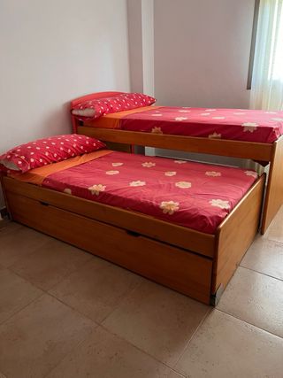 Litera 3 camas apilables madera