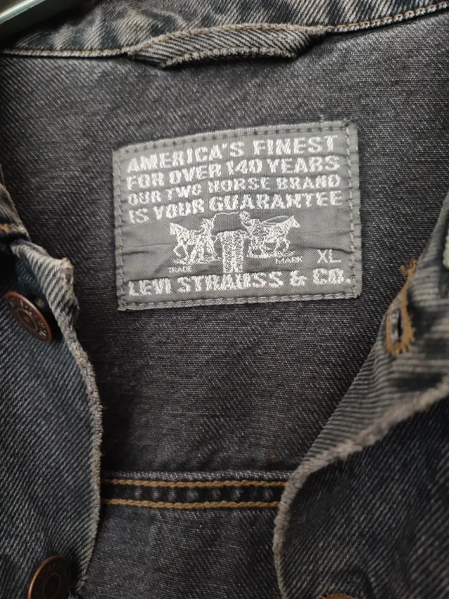 Giubbotto vintage Levi's uomo blu scuro taglia XL