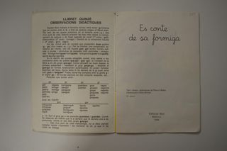 ES CONTE DE SA FORMIGA MALLORCA CATALÀ ED MOLL
