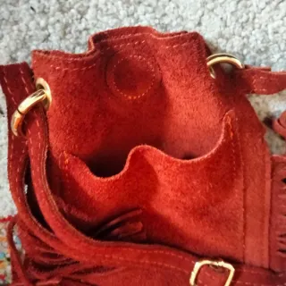 Bolso Móvil Serraje Flecos