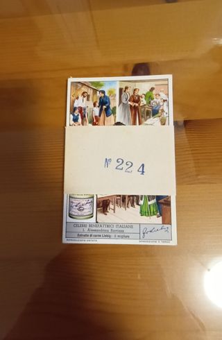 Figurine Liebig n. 222, 223, 224 con fascetta