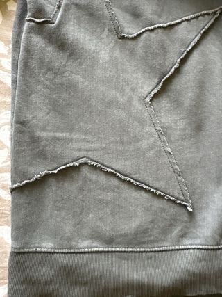 Sudadera gris , pacific republic, estrella