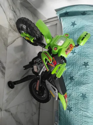 Moto Eléctrica Infantil Verde