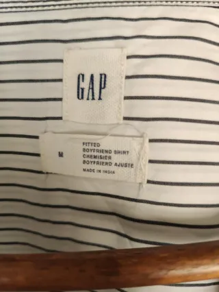 Camisa Gap rayas azul y blanca Talla M