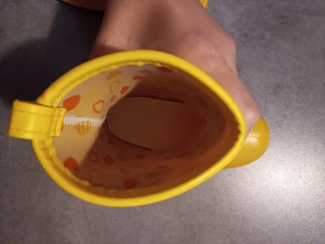 Botas de agua amarillas niño/niña