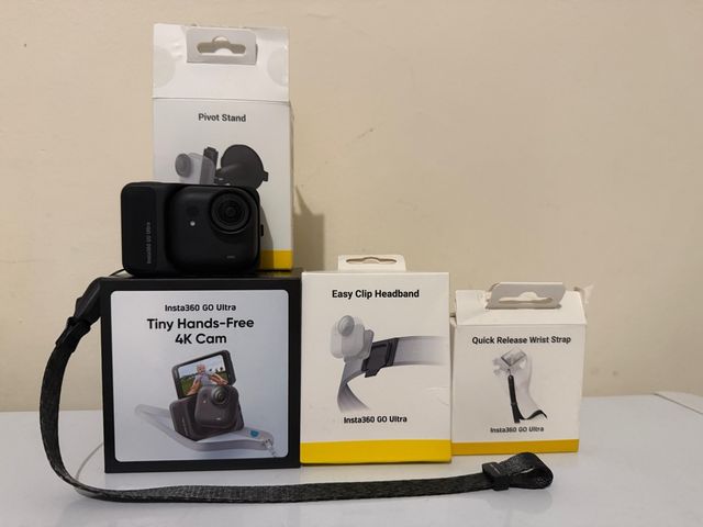 Insta360 GO Ultra 4K Cámara Negra