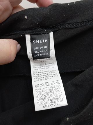 Pantalón premama negro brillante talla XXL