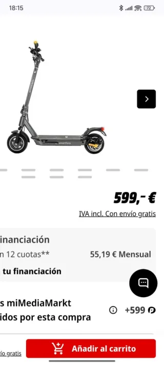 Patinete eléctrico SmartGyro