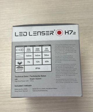 Linterna Frontal LED LENSER H7.2