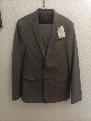 Traje ASOS gris talla L