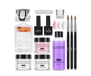 Kit Uñas Acrílicas Jarinice Base Coat Top Coat