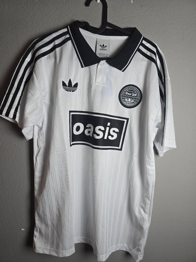 Camiseta Adidas Oasis blanca y negra S