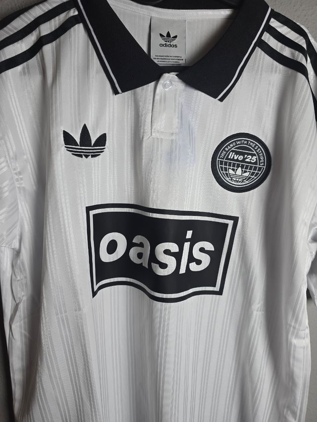 Camiseta Adidas Oasis blanca y negra S