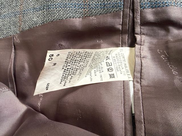 Saco Corte Inglés Talla 50 Gris