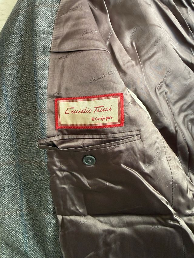 Saco Corte Inglés Talla 50 Gris