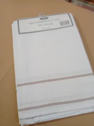 Tris strofinacci cotone tela Aida ricamo