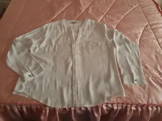 Blusa blanca manga larga
