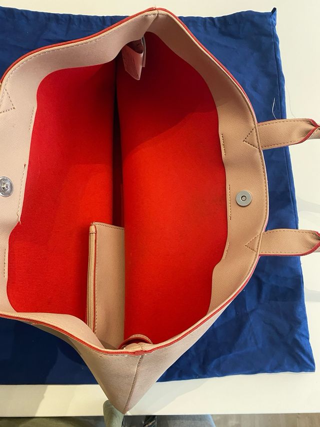 Bolso Armani Jeans Beige y Rosa