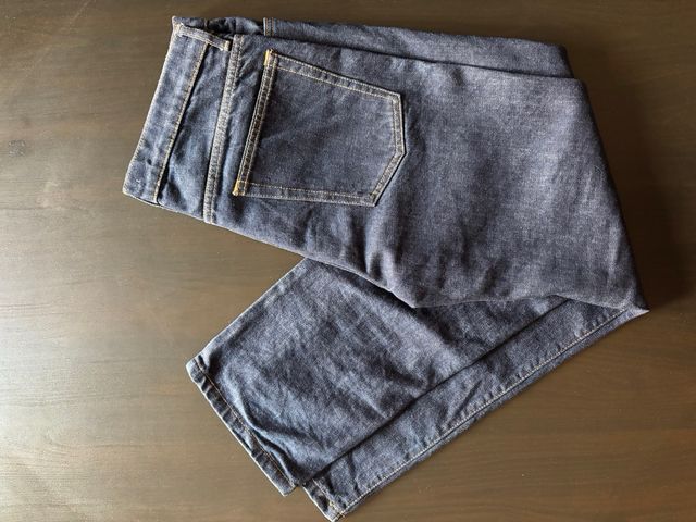 Vaqueros Zara Baggy Raw Denim Talla 40