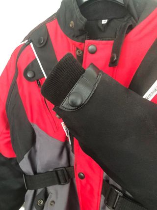 Chaqueta Moto H&W Crown Roja y Negra