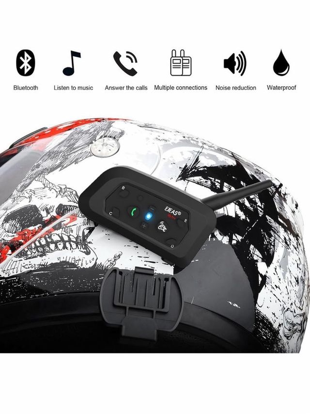 2 Intercomunicadores Moto EJEAS V6 Pro+ sem fio com Bluetooth