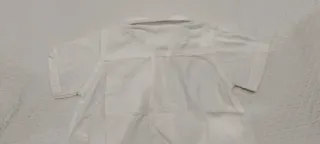 Camicia neonato bianca manica corta