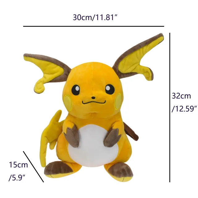 Puff Pokémon Raichu 30cm Ufficiale NUOVO!!