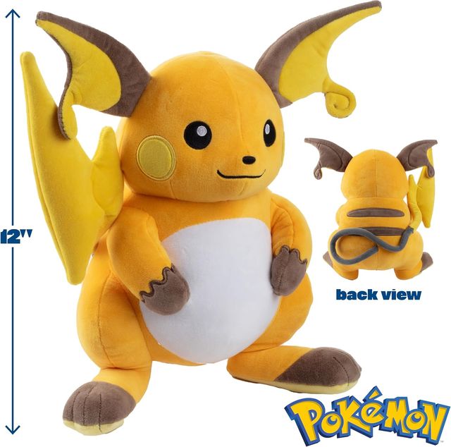 Puff Pokémon Raichu 30cm Ufficiale NUOVO!!