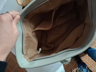 Set 3 borse donna: nera, grigia e paglia