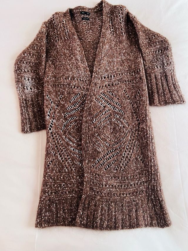 Cárdigan Massimo Dutti mujer marrón
