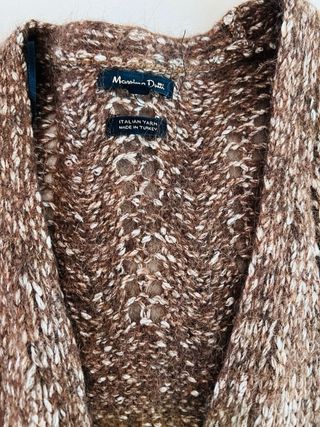 Cárdigan Massimo Dutti mujer marrón