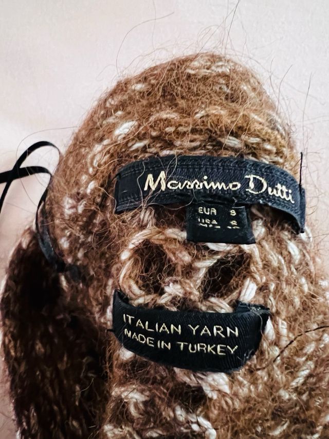 Cárdigan Massimo Dutti mujer marrón