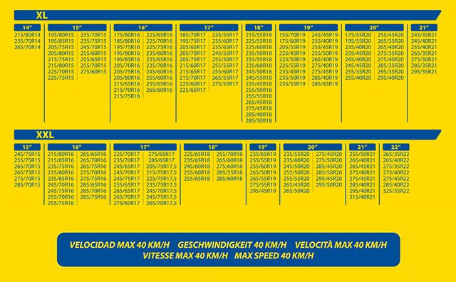 Cadenas Goodyear nieve Talla XXL Todoterreno