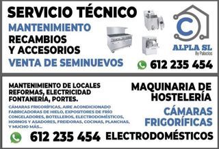 Servicio técnico maquinaria de hostelería Alpla SL