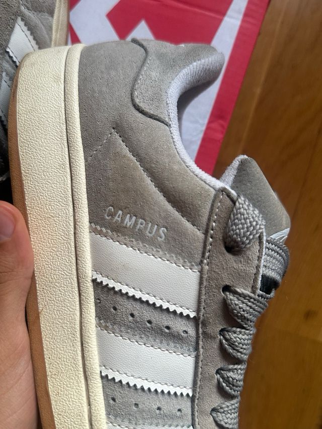 Adidas Campus Zapatilla Gris/Blanco