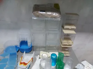 Bebederos, nidos, pasteros, bañeras para aves