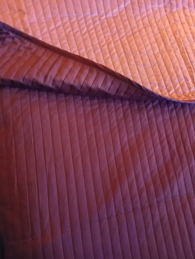 Colcha bouti reversible rosa y morada