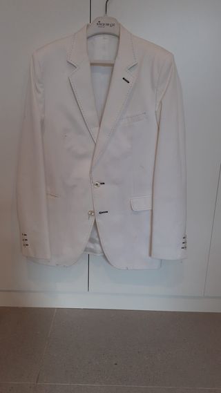 Americana niño Risca de Giz blanca