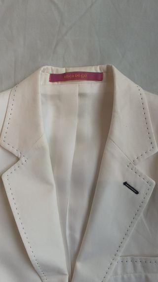 Americana niño Risca de Giz blanca