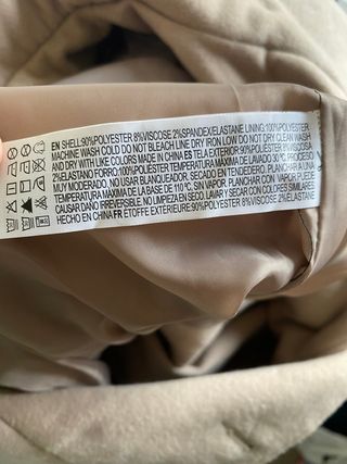 Abrigo paño cuello chimenea