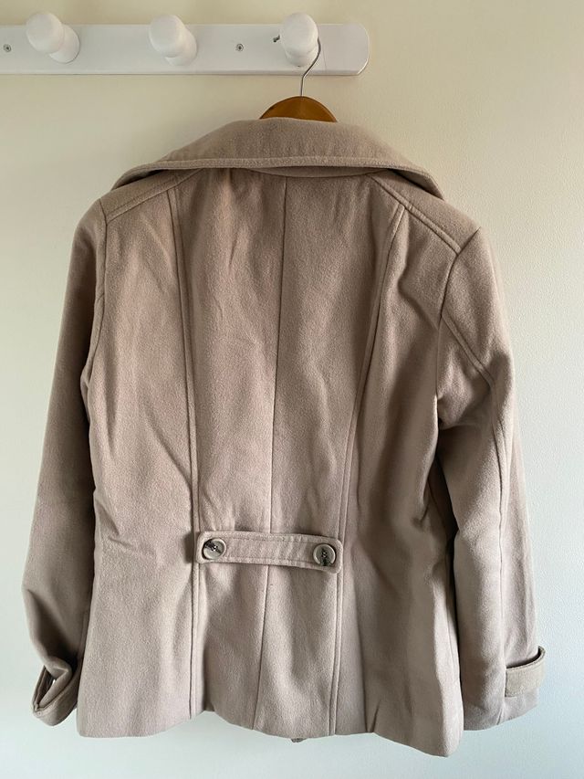 Abrigo paño cuello chimenea