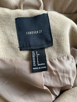 Abrigo paño cuello chimenea