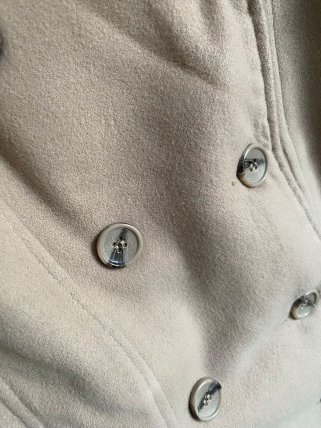 Abrigo paño cuello chimenea