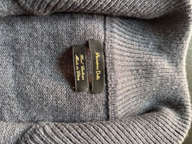 Jersey cuello alto Massimo Dutti gris Talla M