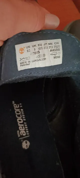 Zapatos cuero TIMBERLAND OXFORD CROSS MARK t.43.5