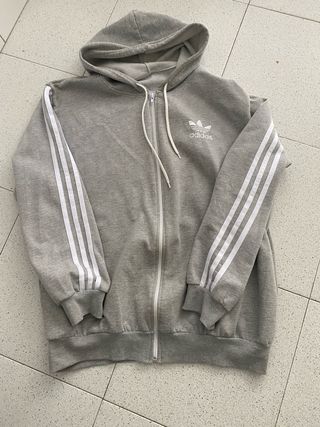 Sudadera Adidas Unisex Gris
