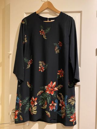 Vestido Pepe Jeans floral negro talla M