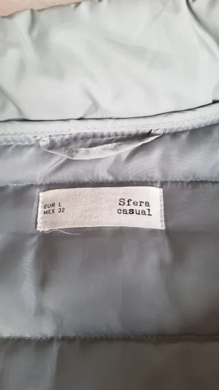 Anorak verde agua acolchado