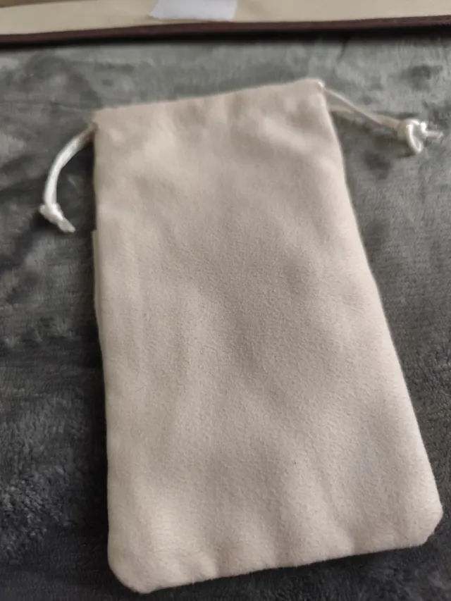 Sacchetto coulisse beige