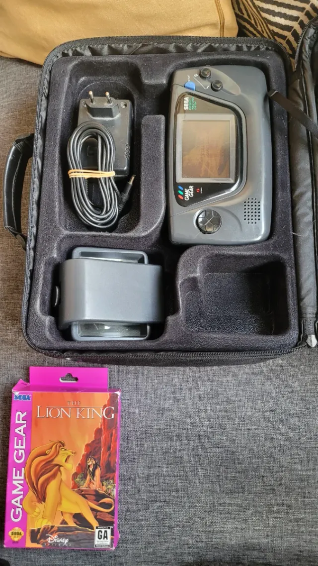 Lote Sega Game Gear + Juegos y manuales + maletín